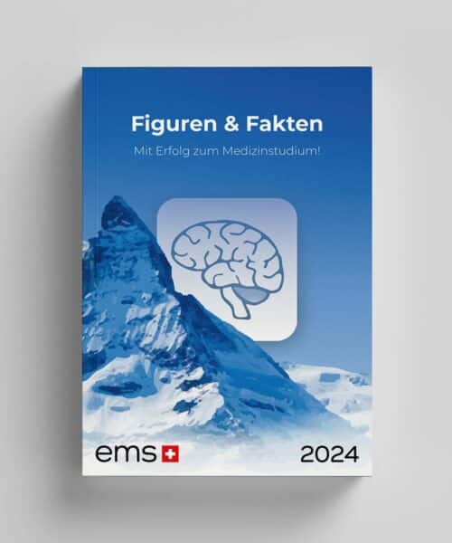 Numerus Clausus 2024 Buch - Figuren & Fakten - Schlüssel zum Medizinstudium in der Schweiz Cover - EMS Coaches